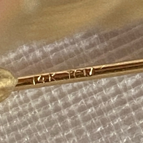 14K YELLOW GOLD croissant hoop earrings REAL GOLD 🥐 - Picture 11 of 12